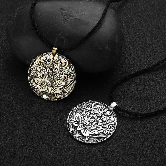 Kinitial Yogo Lotus Necklace